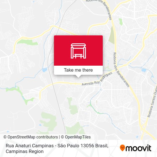Rua Anaturi Campinas - São Paulo 13056 Brasil map