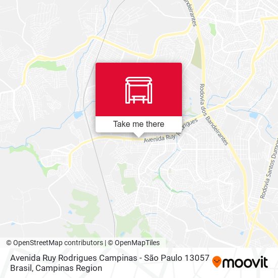 Avenida Ruy Rodrigues Campinas - São Paulo 13057 Brasil map