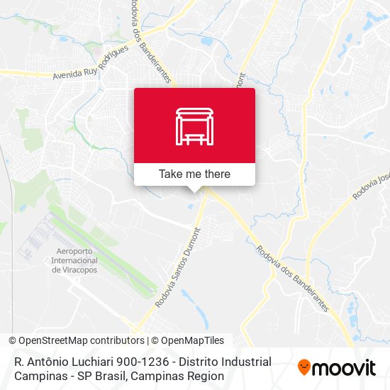 R. Antônio Luchiari 900-1236 - Distrito Industrial Campinas - SP Brasil map
