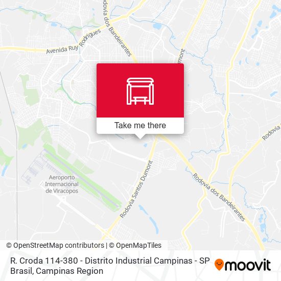 R. Croda 114-380 - Distrito Industrial Campinas - SP Brasil map