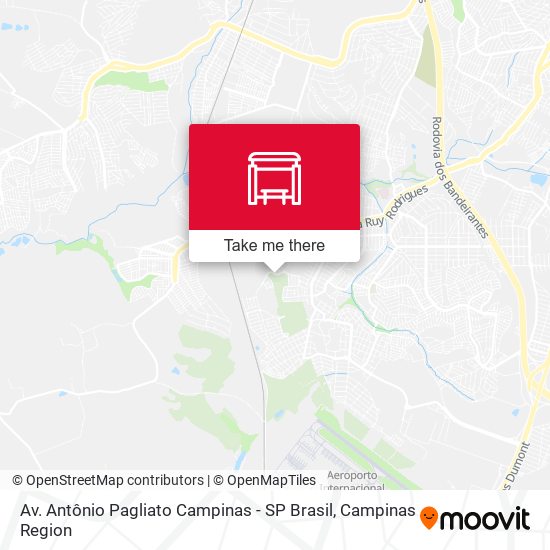 Av. Antônio Pagliato Campinas - SP Brasil map