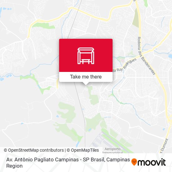 Av. Antônio Pagliato Campinas - SP Brasil map