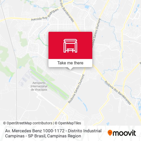 Av. Mercedes Benz 1000-1172 - Distrito Industrial Campinas - SP Brasil map