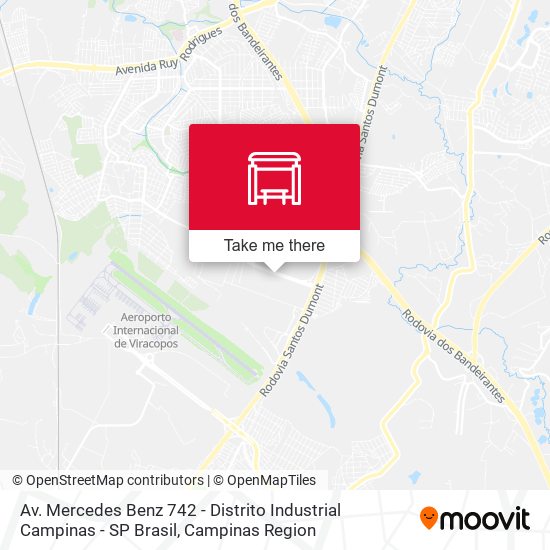 Av. Mercedes Benz 742 - Distrito Industrial Campinas - SP Brasil map