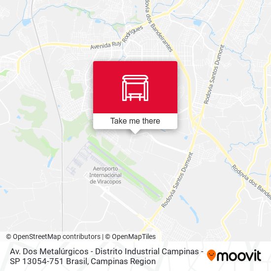 Av. Dos Metalúrgicos - Distrito Industrial Campinas - SP 13054-751 Brasil map