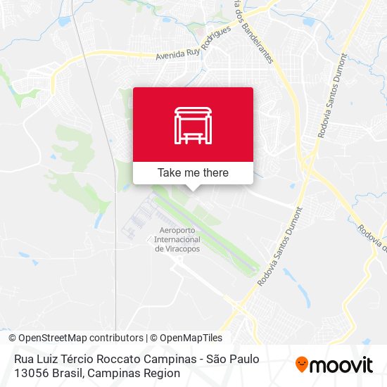 Rua Luiz Tércio Roccato Campinas - São Paulo 13056 Brasil map