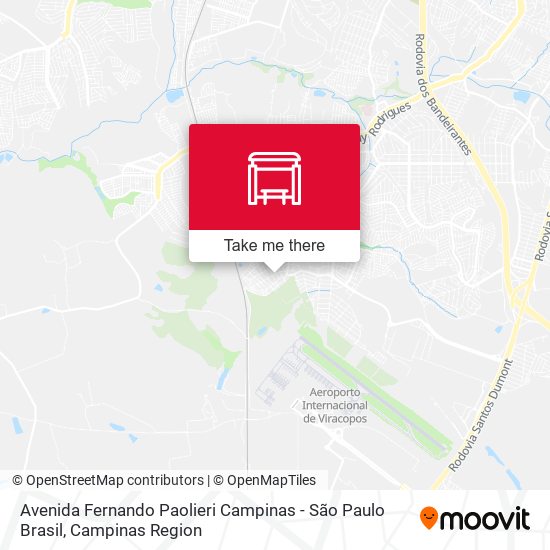 Avenida Fernando Paolieri Campinas - São Paulo Brasil map
