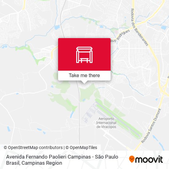Avenida Fernando Paolieri Campinas - São Paulo Brasil map