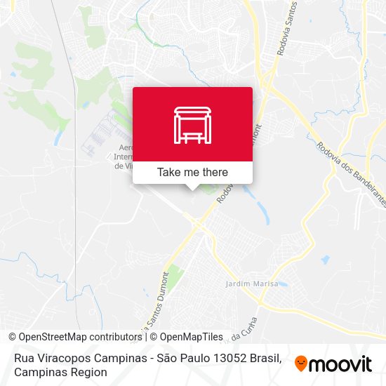 Rua Viracopos Campinas - São Paulo 13052 Brasil map