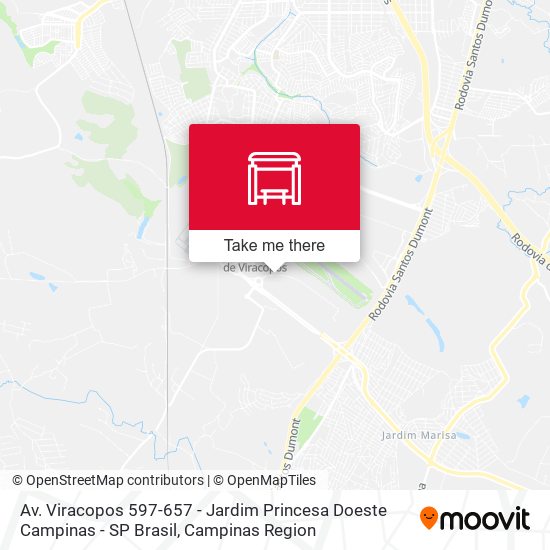 Av. Viracopos 597-657 - Jardim Princesa Doeste Campinas - SP Brasil map