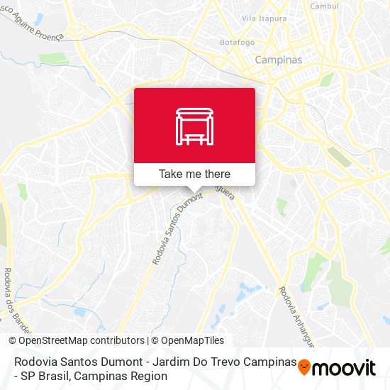 Rodovia Santos Dumont - Jardim Do Trevo Campinas - SP Brasil map