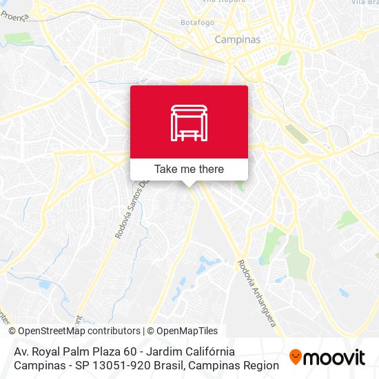 Av. Royal Palm Plaza 60 - Jardim Califórnia Campinas - SP 13051-920 Brasil map