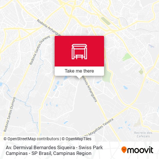 Av. Dermival Bernardes Siqueira - Swiss Park Campinas - SP Brasil map