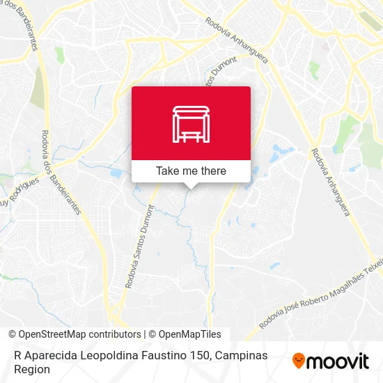 R Aparecida Leopoldina Faustino 150 map