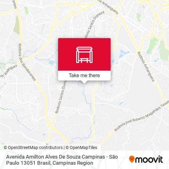 Avenida Amilton Alves De Souza Campinas - São Paulo 13051 Brasil map