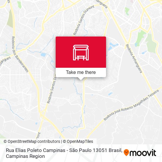 Rua Elias Poleto Campinas - São Paulo 13051 Brasil map