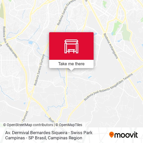 Av. Dermival Bernardes Siqueira - Swiss Park Campinas - SP Brasil map