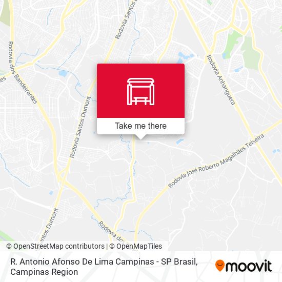 R. Antonio Afonso De Lima Campinas - SP Brasil map