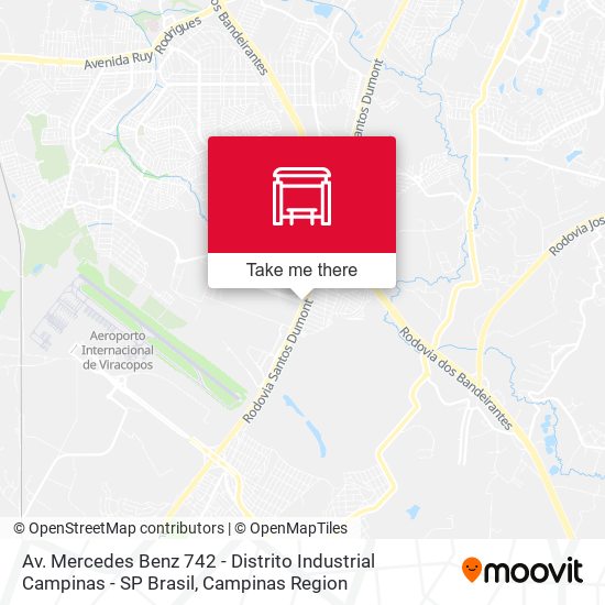 Av. Mercedes Benz 742 - Distrito Industrial Campinas - SP Brasil map