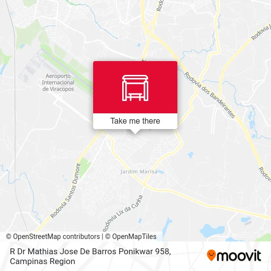 R Dr Mathias Jose De Barros Ponikwar 958 map