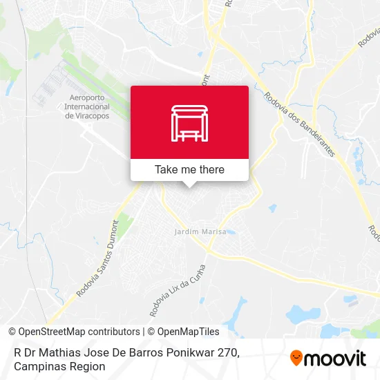 R Dr Mathias Jose De Barros Ponikwar 270 map