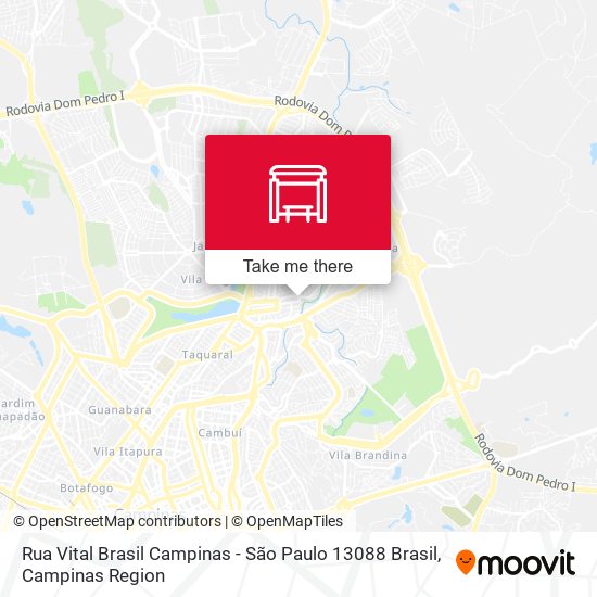 Rua Vital Brasil Campinas - São Paulo 13088 Brasil map