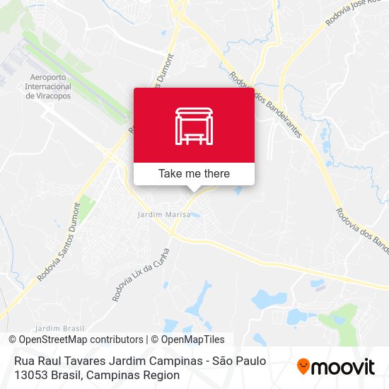 Rua Raul Tavares Jardim Campinas - São Paulo 13053 Brasil map