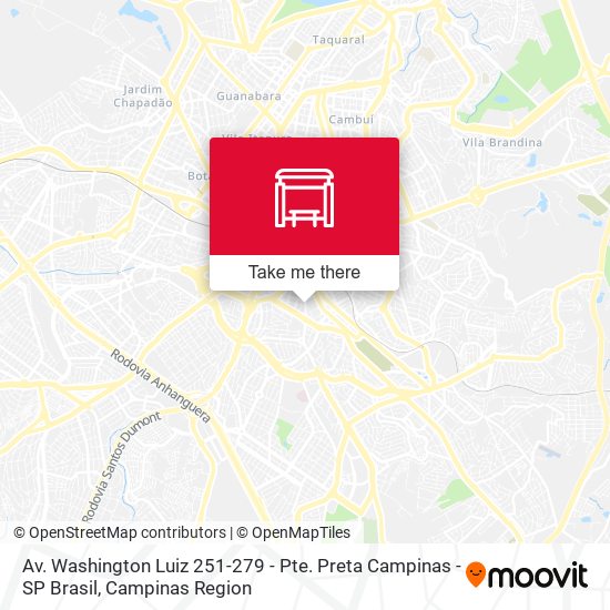 Av. Washington Luiz 251-279 - Pte. Preta Campinas - SP Brasil map