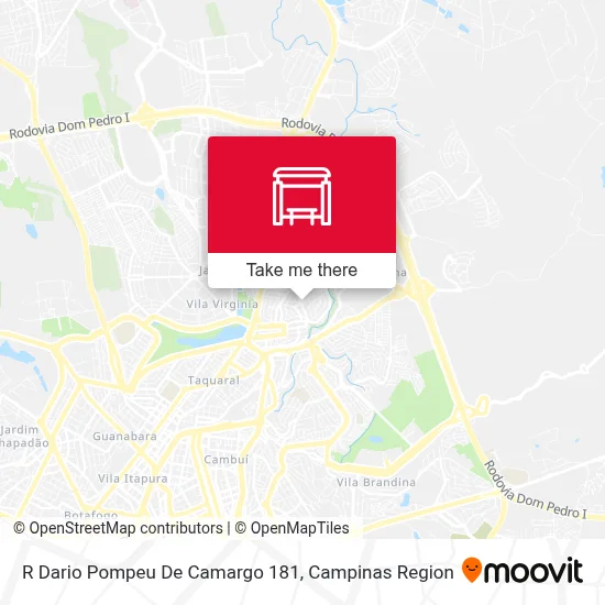 R Dario Pompeu De Camargo 181 map