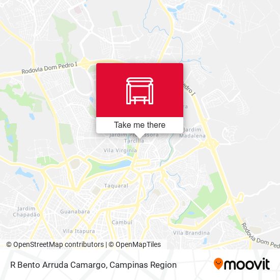 R Bento Arruda Camargo map