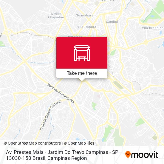 Mapa Av. Prestes Maia - Jardim Do Trevo Campinas - SP 13030-150 Brasil