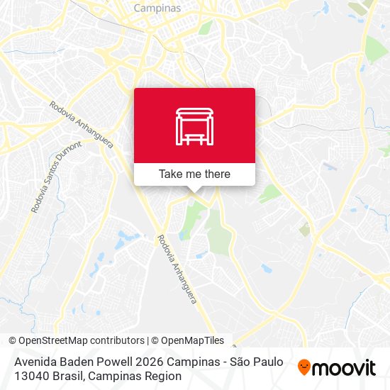 Avenida Baden Powell 2026 Campinas - São Paulo 13040 Brasil map