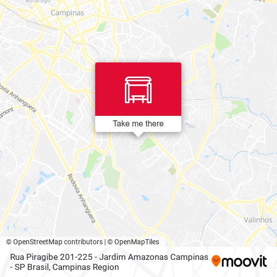 Rua Piragibe 201-225 - Jardim Amazonas Campinas - SP Brasil map
