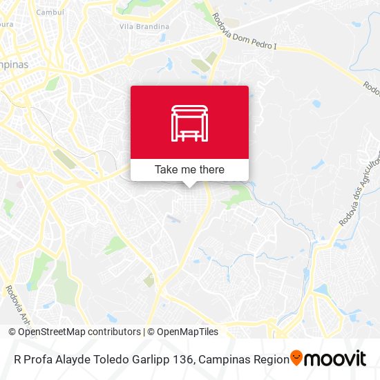 R Profa Alayde Toledo Garlipp 136 map