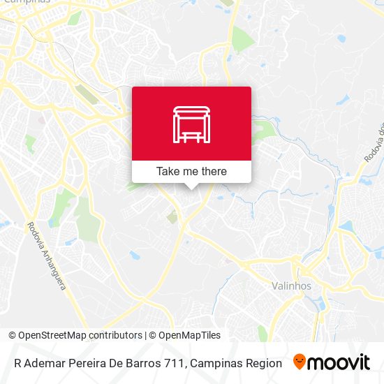 R Ademar Pereira De Barros 711 map