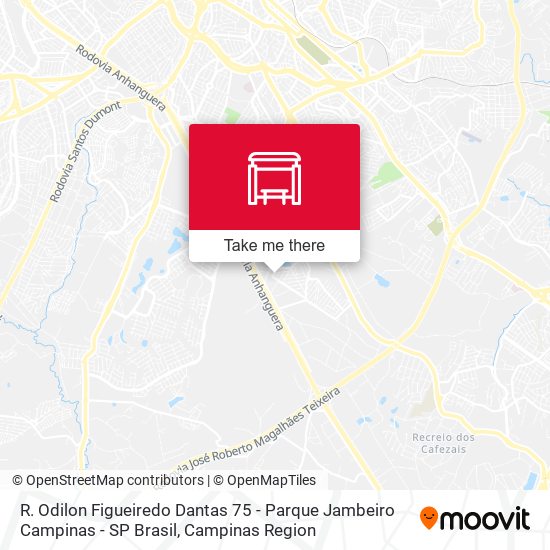 R. Odilon Figueiredo Dantas 75 - Parque Jambeiro Campinas - SP Brasil map