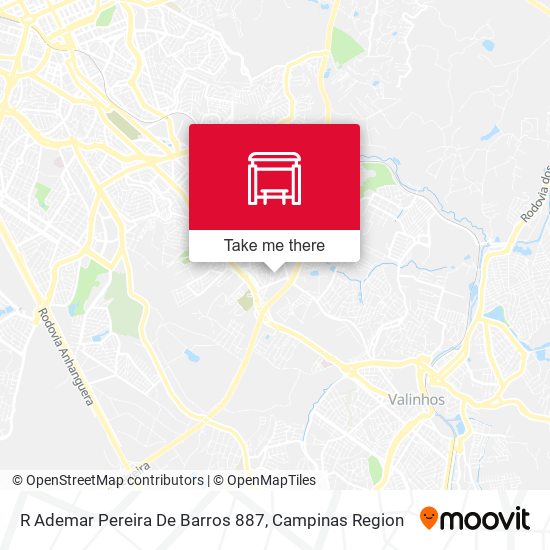 R Ademar Pereira De Barros 887 map