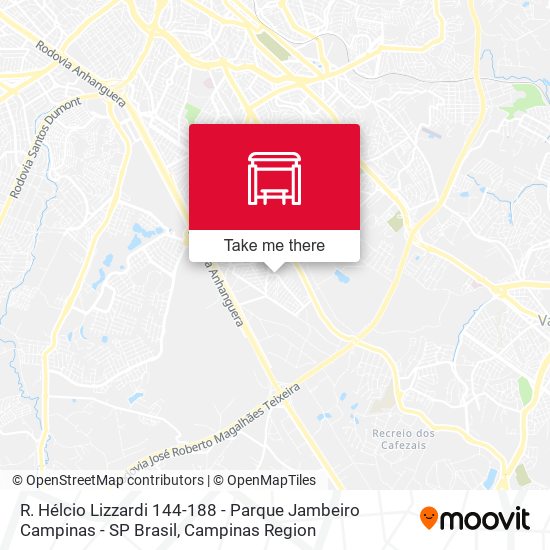 R. Hélcio Lizzardi 144-188 - Parque Jambeiro Campinas - SP Brasil map