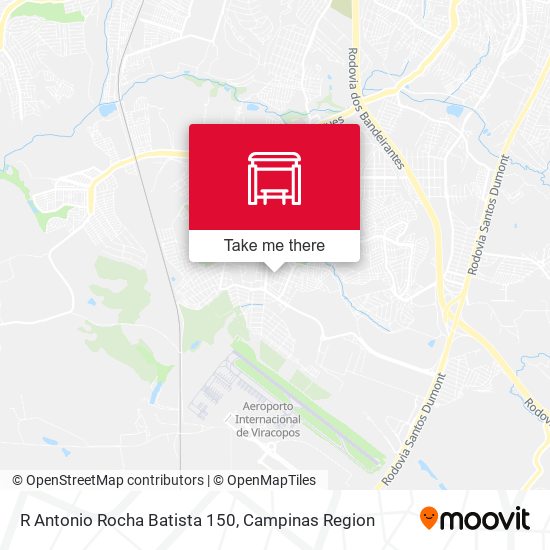 R Antonio Rocha Batista 150 map