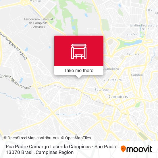 Rua Padre Camargo Lacerda Campinas - São Paulo 13070 Brasil map