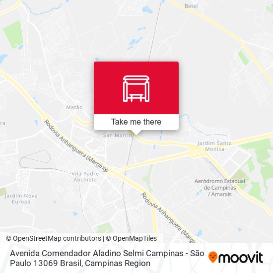 Avenida Comendador Aladino Selmi Campinas - São Paulo 13069 Brasil map