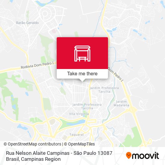 Rua Nelson Alaite Campinas - São Paulo 13087 Brasil map