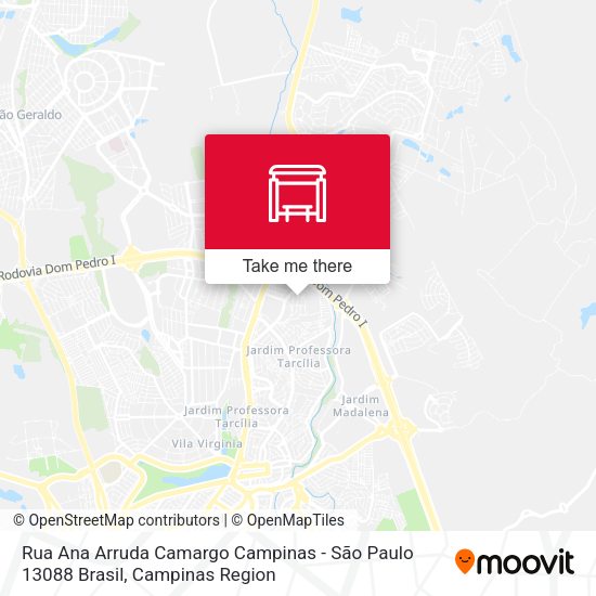 Rua Ana Arruda Camargo Campinas - São Paulo 13088 Brasil map