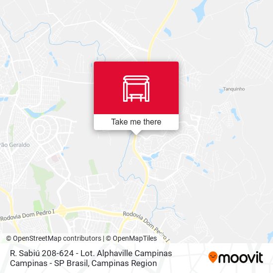 R. Sabiú 208-624 - Lot. Alphaville Campinas Campinas - SP Brasil map