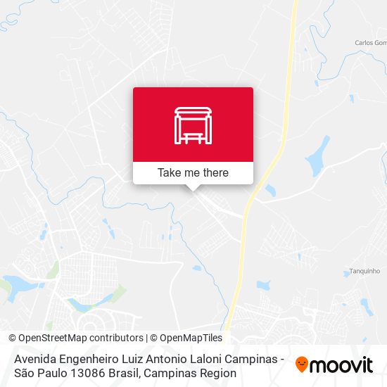 Avenida Engenheiro Luiz Antonio Laloni Campinas - São Paulo 13086 Brasil map
