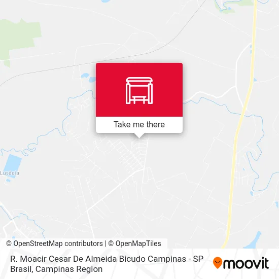 R. Moacir Cesar De Almeida Bicudo Campinas - SP Brasil map