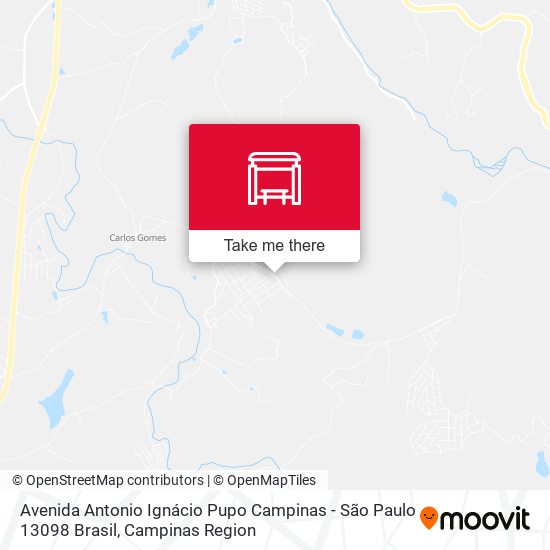 Avenida Antonio Ignácio Pupo Campinas - São Paulo 13098 Brasil map