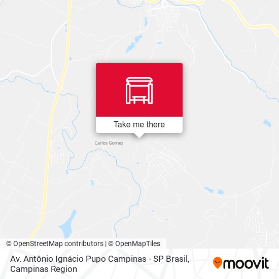 Av. Antônio Ignácio Pupo Campinas - SP Brasil map