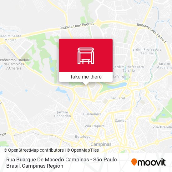 Rua Buarque De Macedo Campinas - São Paulo Brasil map