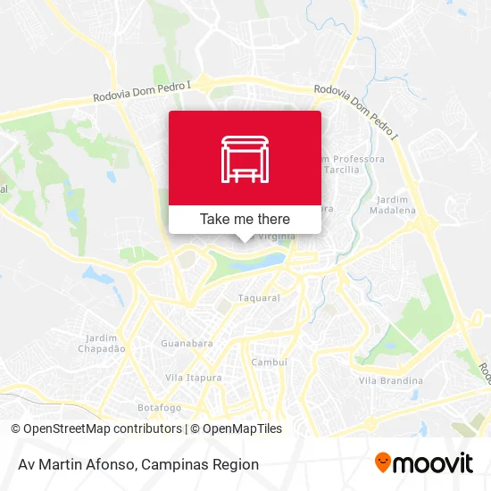 Av Martin Afonso map